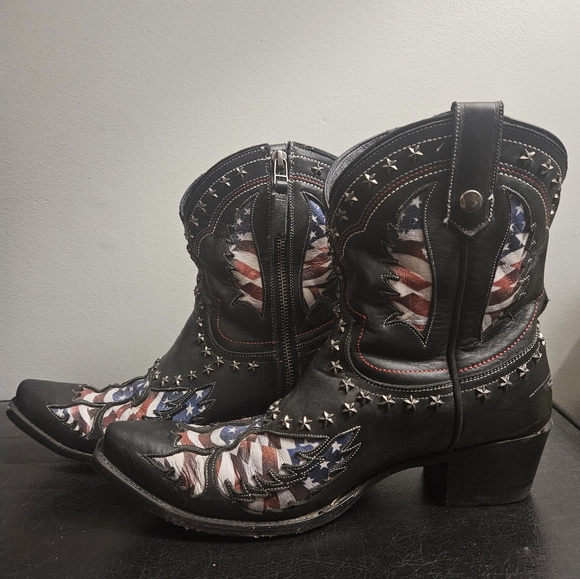 Womens lane old glory western booties 10.5 - Picture 1 of 7
